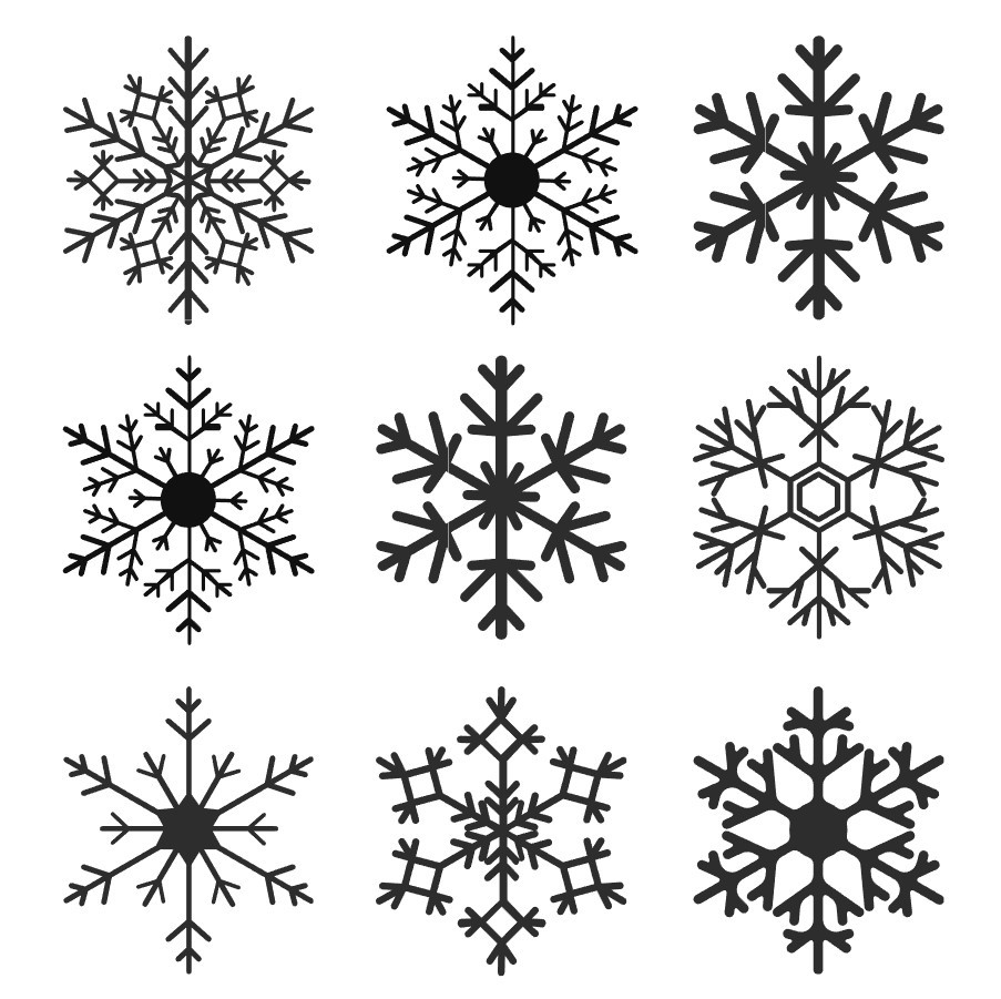 Scrapbooking Crafts Stickers Blue Silver Snow Flakes Different Shapes  Snowflakes