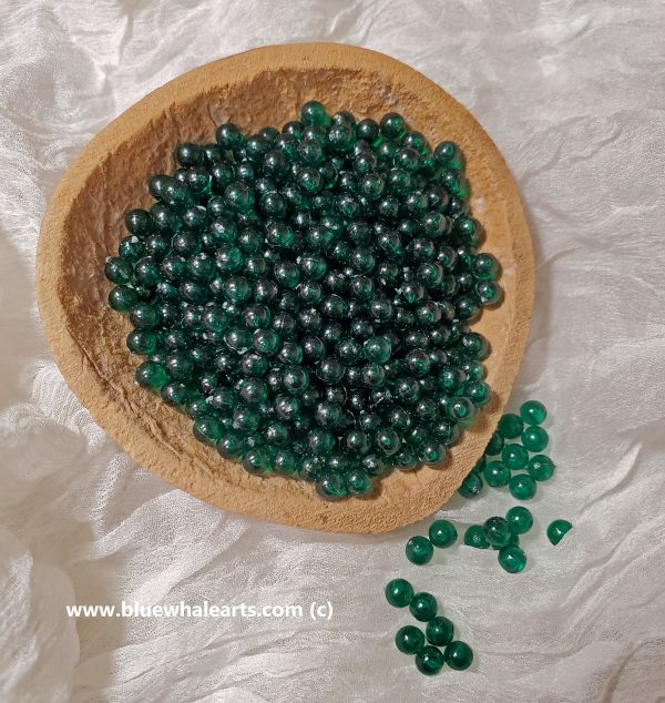 4mm Dark Green light beads