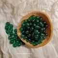 8mm Dark green gourd light bead