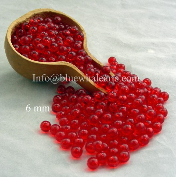 Gourd Light Beads from Turkey Red 6mm