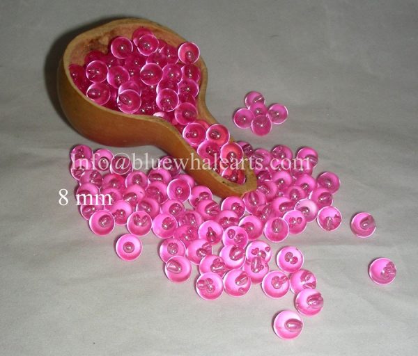 Gourd Light Beads from Turkey 8 mm Pink no hole bead