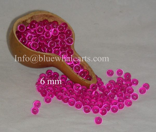 gourd Light beads from turkey fuchsia 6mm no hole