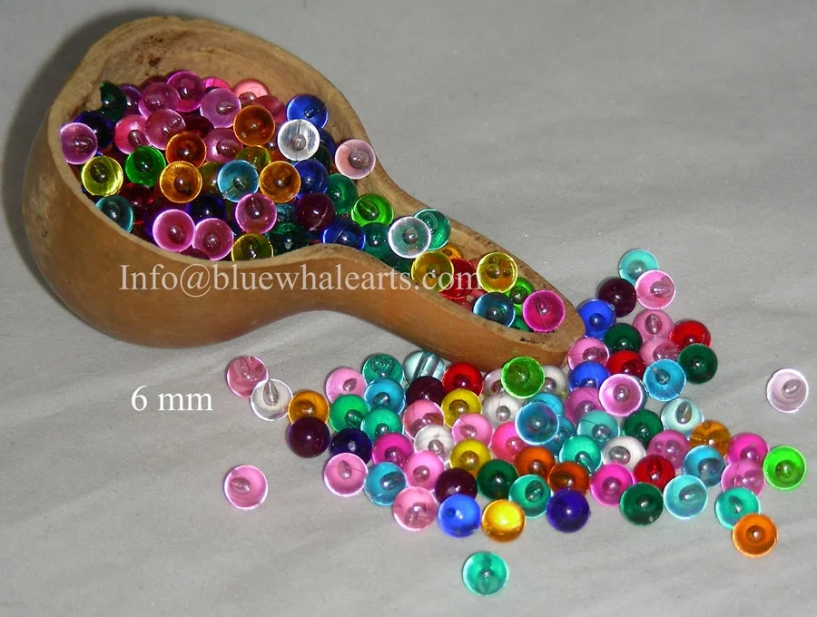 Gourd light beads from turkey mixed colors no hole 6mm