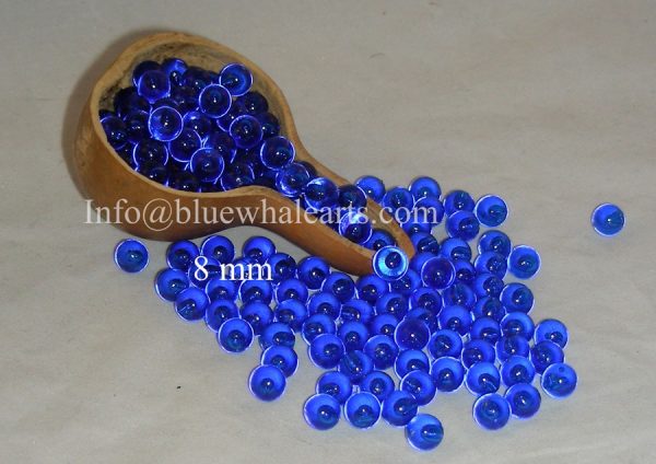 gourd light beads from Turkey Dark Blue 8 mm Turkish gourd beads