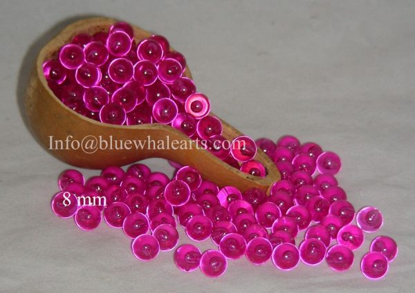 Gourd LIght Beads from turkey Fuchsia 8mm  no hole