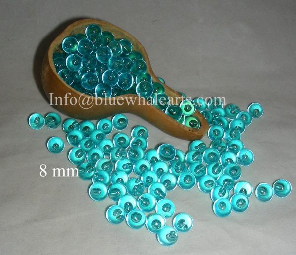 Gourd Light beads from turkey light blue 8 mm no hole