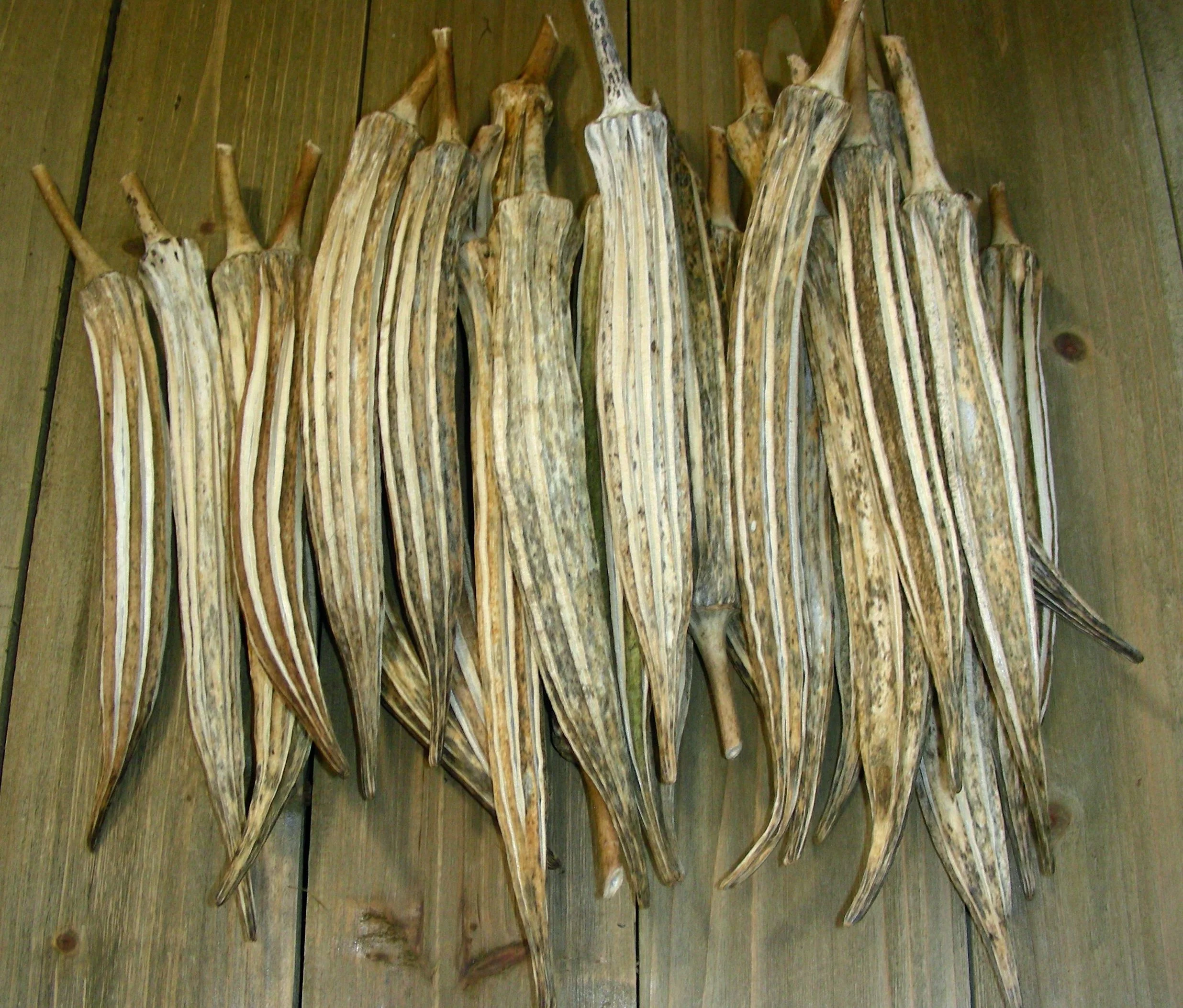 dried okra crafts