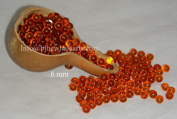 Gourd Beads - No Hole - 6mm Brown