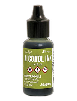 Tim Holtz Alcohol Ink Lettuce