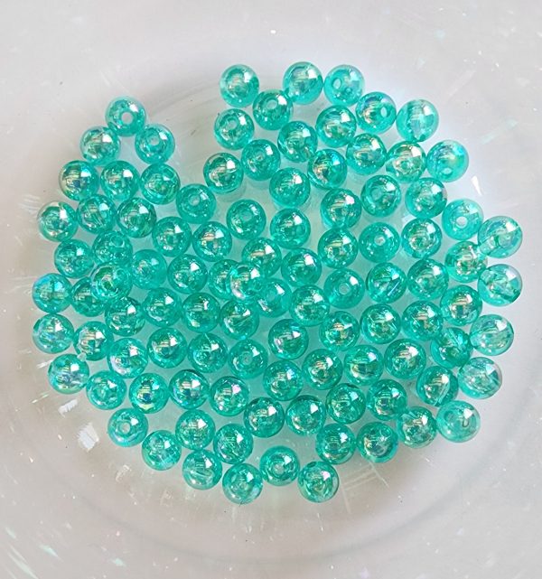 Round  AB Lt Sky Blue 4mm - 200 pc